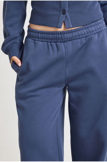 Petite Cinched Waist Button Through Sweatshirt Tracksuit - slate product thumbnail 4