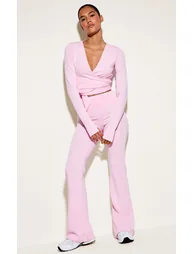 Pink Super Soft Wrap Top - 2