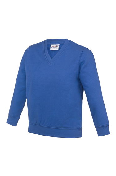 AWDis Academy Childrens/Kids Junior V Neck School Jumper/Sweatshirt - Royal Blue