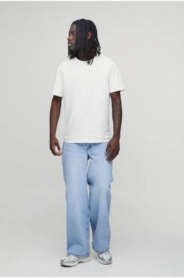 Basic Baggy Fit Jeans - light blue