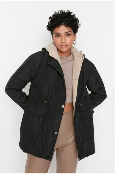 Coat - Black - Parkas