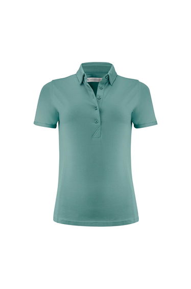 James Harvest Womens/Ladies American Supreme Polo Shirt - Aloe Green