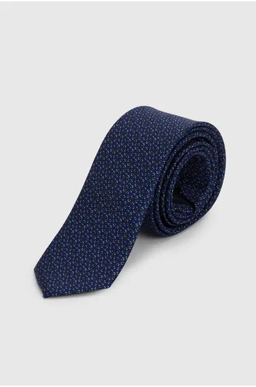 Navy Retro Geo Tie
