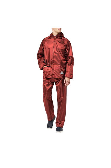 Result Mens Heavyweight Waterproof Rain Suit (Jacket & Trouser Suit) - Red