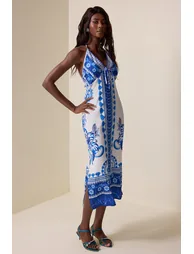 Emilie Paisley Print Midi Dress - 2