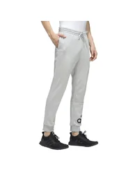 Men's adidas Essentials French Terry Tapereed Cuff Logo Joggers in Grey - 1