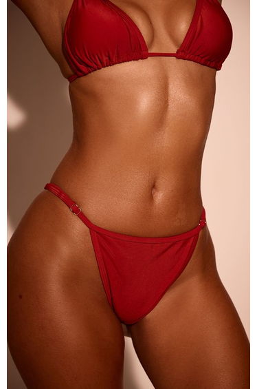 Rust Thong Bikini Bottoms