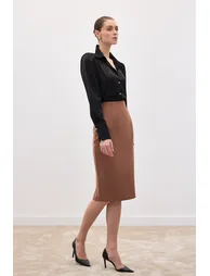 Straight Pencil Skirt - 3