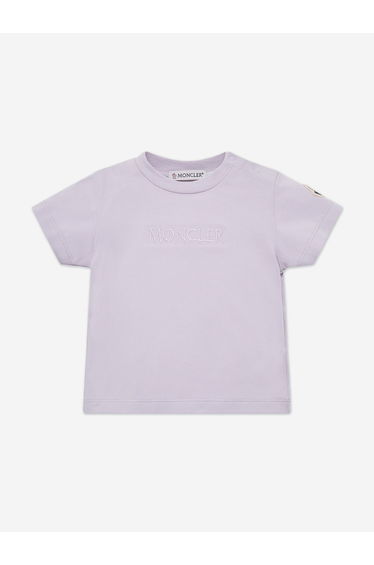 Moncler Enfant Baby Girls Logo T-Shirt in Purple