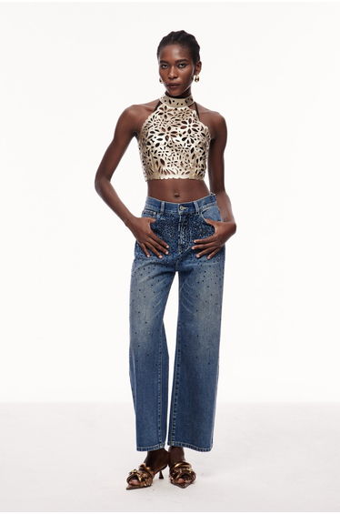 Ceridwen Cutout Halter Neck Top