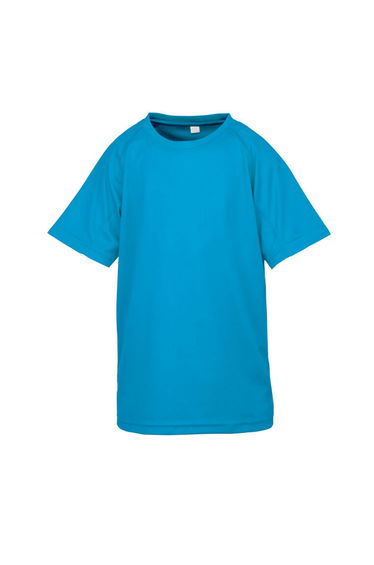 Spiro Impact Childrens/Kids Junior Performance Aircool T-Shirt - Ocean Blue