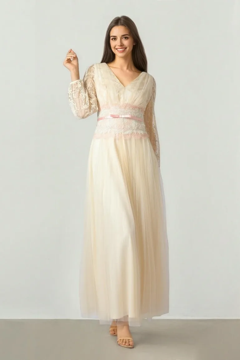 lace arabian formal wear