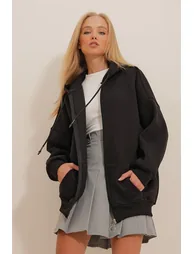 هودي أسود بسحاب - 4