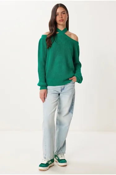 Green Knitted Sweater
