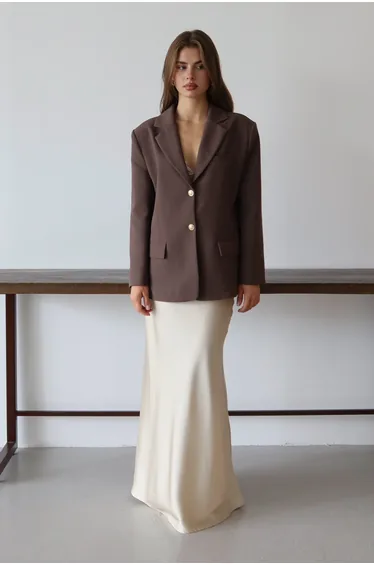 Brown Blazer Jacket