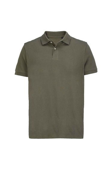 SOLS Pacific Pique Twin Needle Stitch Polo Shirt - Army