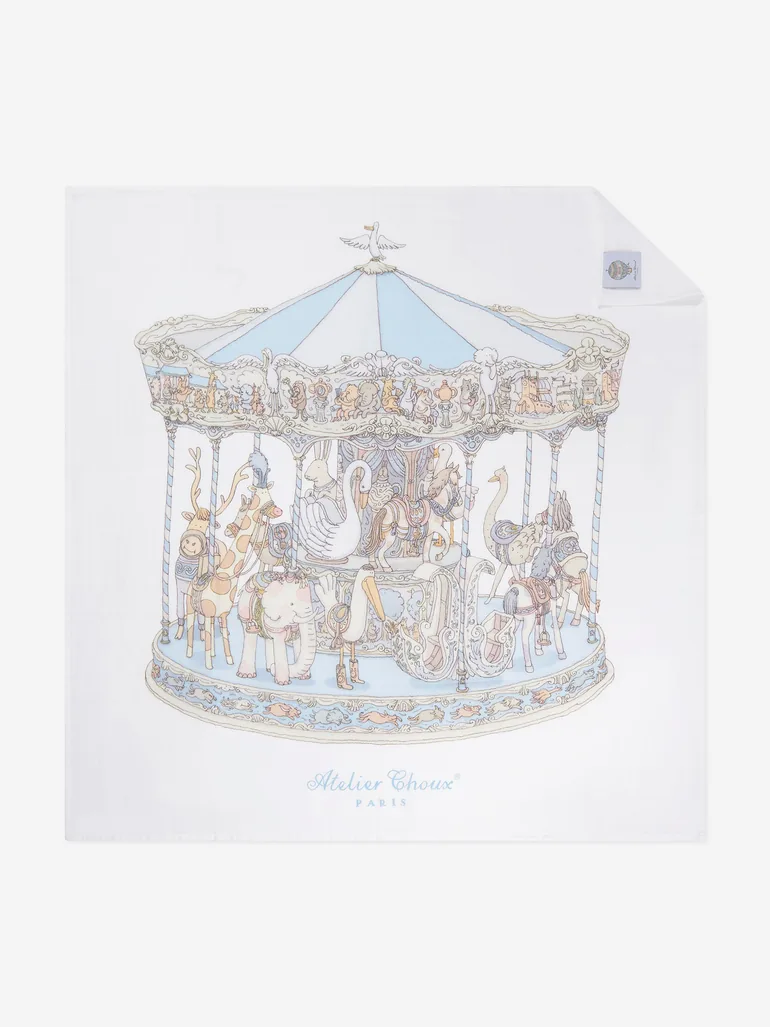 Atelier Choux Baby Carousel Luxury Gift Set in White - 5