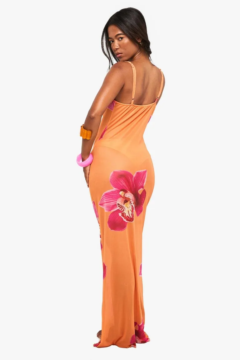 colorful beach wedding guest dress Jessie Liu Satin Cowl Neck Dress-Champagne – Details Direct