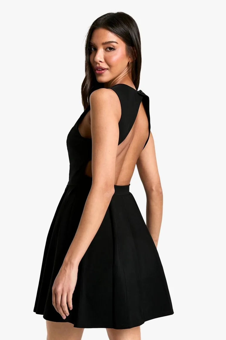 black skater dress open back Lulus | Dresses | Need You Close Black Lace Backless Skater Dress
