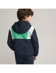 Hooded Zip-Up Windbreaker - 1