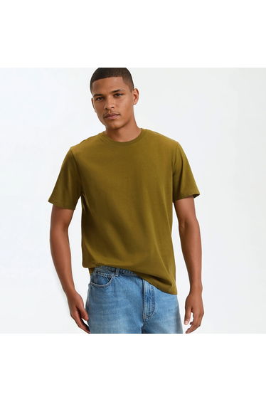 Crew Neck T-Shirt with Short Sleeves