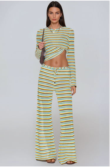 Jazmyn Stripe Pants Set