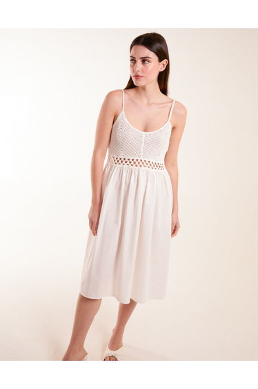 Crochet Strap Midi Cami Dress