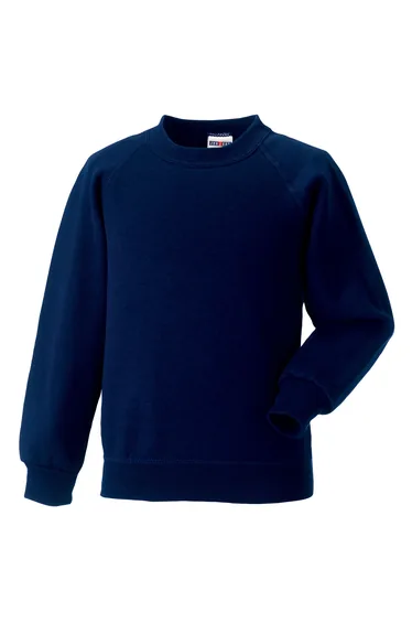 Jerzees Schoolgear Childrens Raglan Sleeve Sweatshirt - French Navy