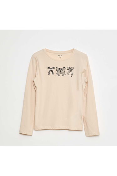Printed T-shirt BEIGE