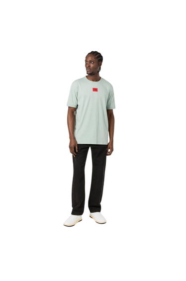 Hugo Mens Diragolino Chest Logo T-Shirt - Light Green