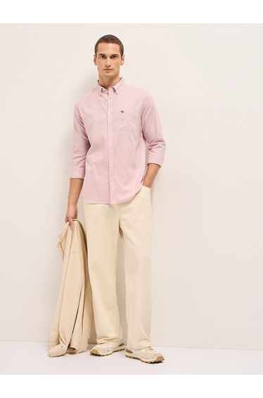 Men Cotton Linen Slim Fit Casual Shirt