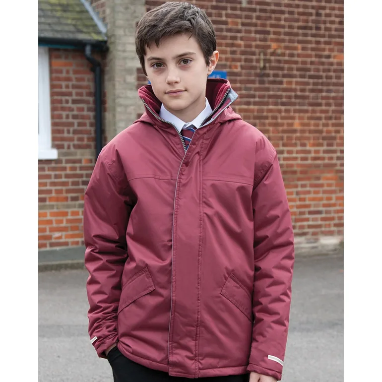 Result Childrens/Kids Core Winter Parka Waterproof Windproof Jacket - Burgundy