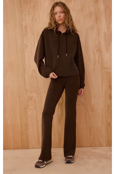 Chocolate Super Soft Zip Hoodie