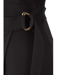 Black Finike Woven Plus Size Dress - 4