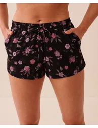 Floral Print Pajama Shorts