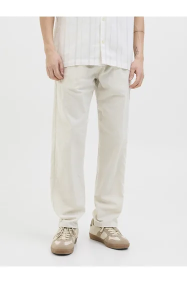 Mid Rise Regular Fit Linen Blend Pants