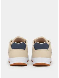 Men Beige Panelled Lace-Up Sneakers - 3