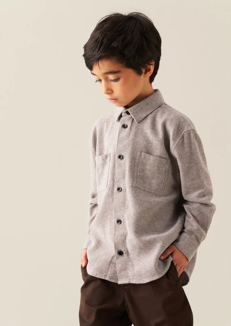 Grayson Textured Shirt - Grey - 1