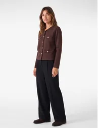 Crew Neck Cardigan