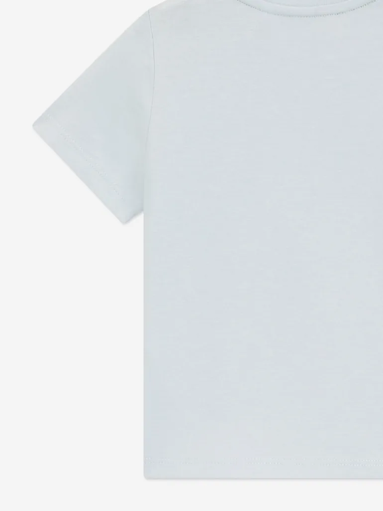 BOSS Baby Boys Logo Print T-Shirt in Blue - 3