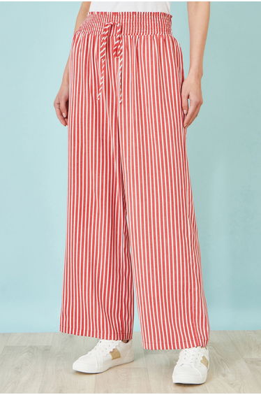 Yumi Red Stripe Relaxed Trousers product thumbnail 3