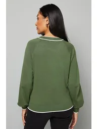 Petite Tipped Bow Neck Jumper - 3
