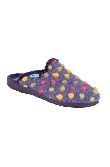 Lunar Womens/Ladies Montreal Slippers - Purple