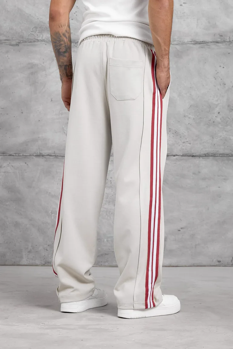 NOMARC Striped Wide-Leg Drawstring Joggers - 4