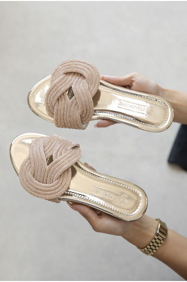 Nina Women's Rhinestone Detail Slippers product thumbnail 2