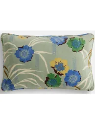 غطاء وسادة ديكور قطن مخمل مستطيل 50*30سم بطبعة