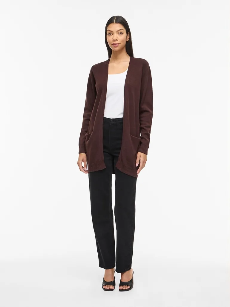 Fine Knit Open Cardigan - 2
