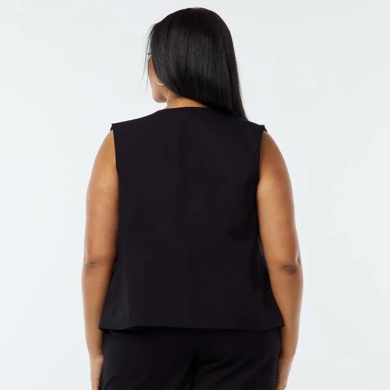 Buttoned waistcoat BLACK - 3