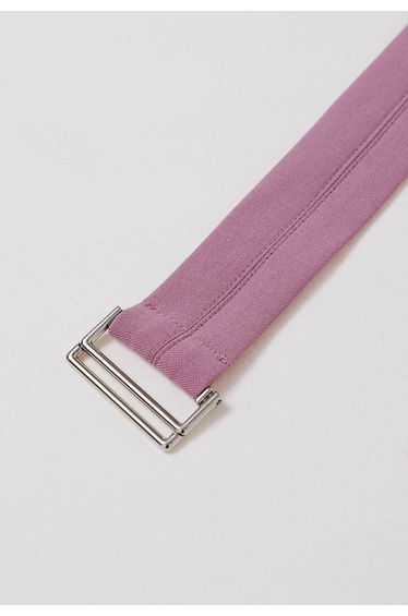 Belted Side Pocket Pleated Pants in Purple product thumbnail 2