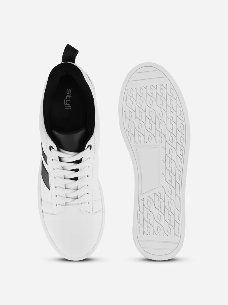 Color Block Lace Up Sneakers - 3